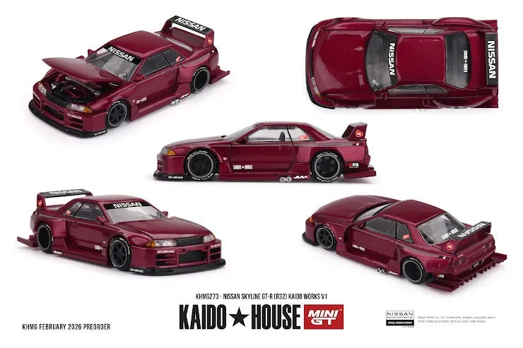 Mini GT x Kaido House #273 Nissan Skyline GT-R (R32) KAIDO WORKS V1