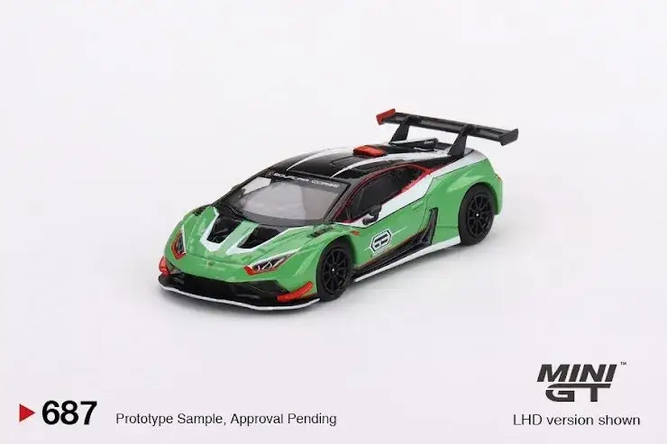 Mini GT Mini GT 1:64 Scale #687 Lamborghini Huracán GT3 EVO2 Presentation