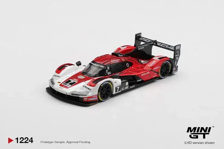 Mini GT Mini GT #1224 Porsche 963 #7 Porsche Penske Motorsport 2025 IMSA Daytona 24 Hrs Winner