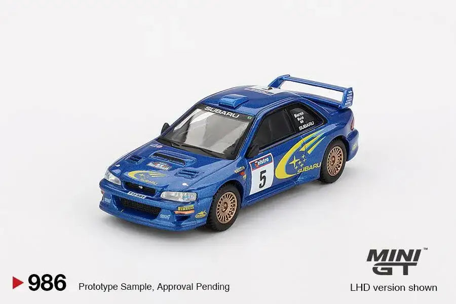 Mini GT Mini GT #986 Subaru Impreza WRC99 1999 Rally Australia Winner #5 Australia Exclusive