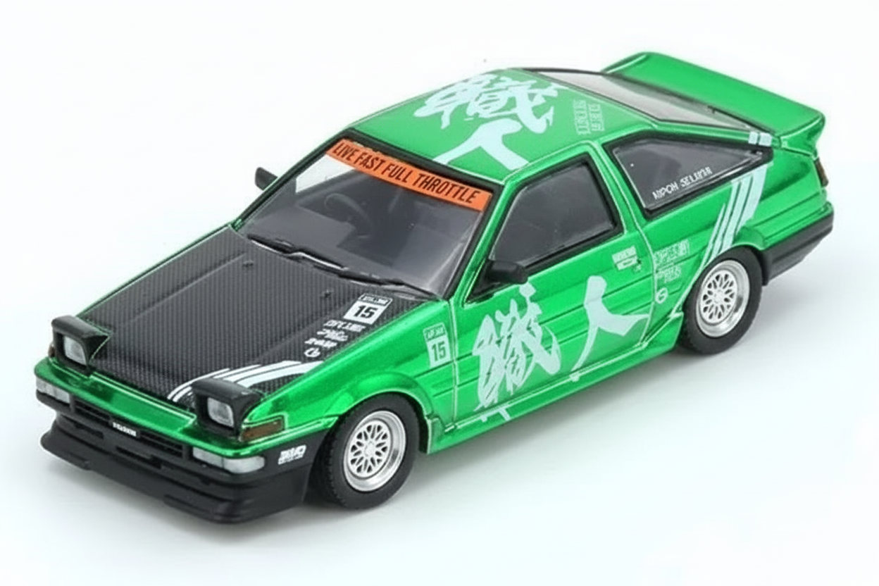 Inno64 1:64 Scale Toyota Sprinter Trueno AE86 Keiichi Tsuchiya Limited Edition