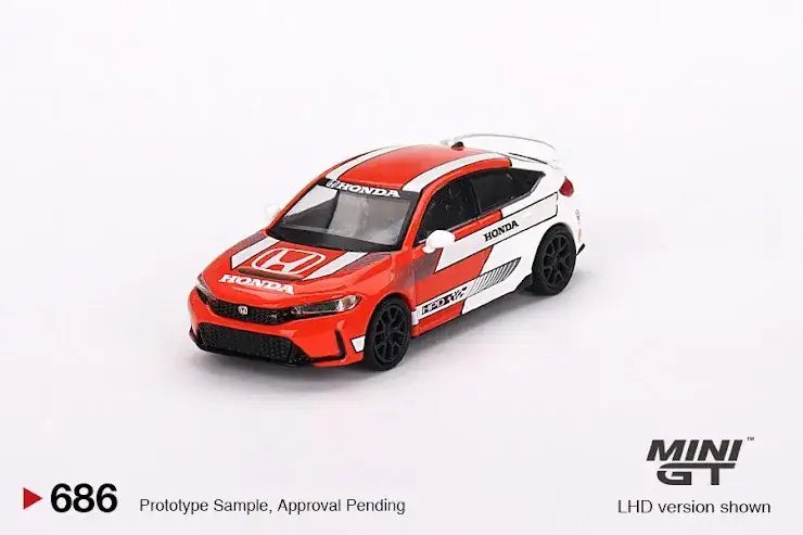 Mini GT Mini GT #686 Honda Civic Type 2023 Pace Car Red