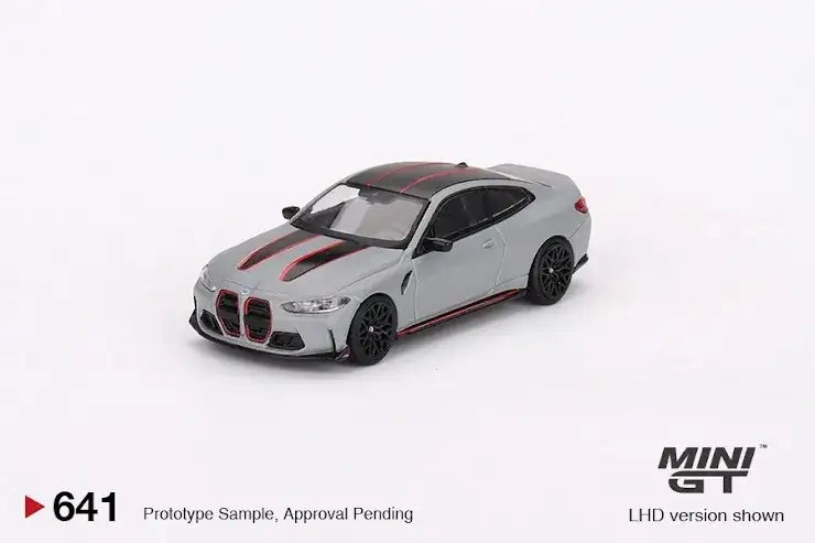 Mini GT Mini GT #641 BMW M4 CSL (G82) Frozen Brooklyn Grey Metallic
