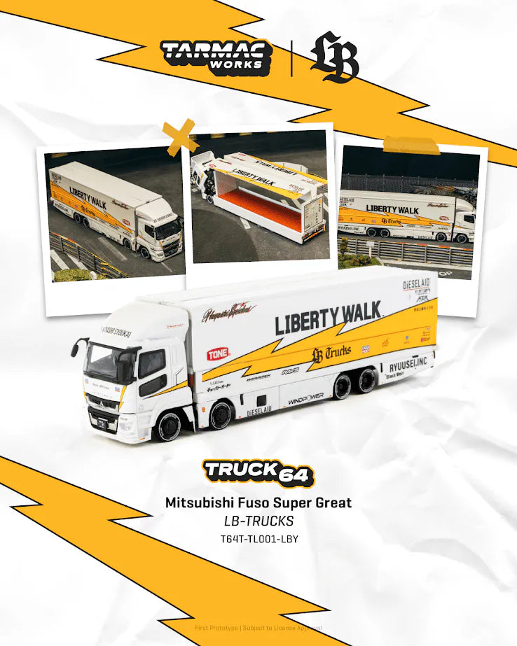 Tarmac Works 1:64 Scale Mitsubishi Fuso Super Great LB-TRUCKS