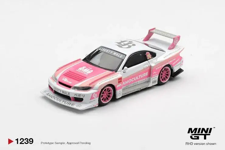 Mini GT #1239 Nissan Silvia (S15) LB-Super Silhouette AMOCULTURE-Mini GT-1:64-Mobile Garage HK