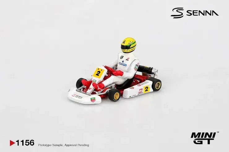 Mini GT Mini GT #1156 1:64 Scale Senna Kart #2 Ayrton Senna da Silva 1993 Masters of Paris-Bercy