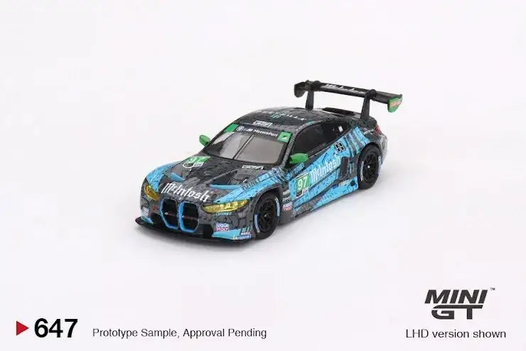Mini GT #647 BMW M4 GT3 #97 Turner Motorsport IMSA 2023 Laguna Seca GTD 2nd Place