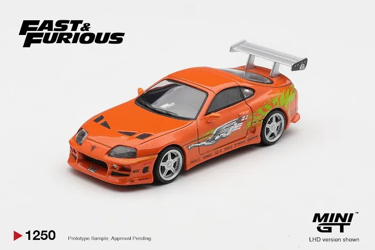 Mini GT #1250 Toyota Supra BOMEX "The Fast and the Furious" Brian O'Conner Blister