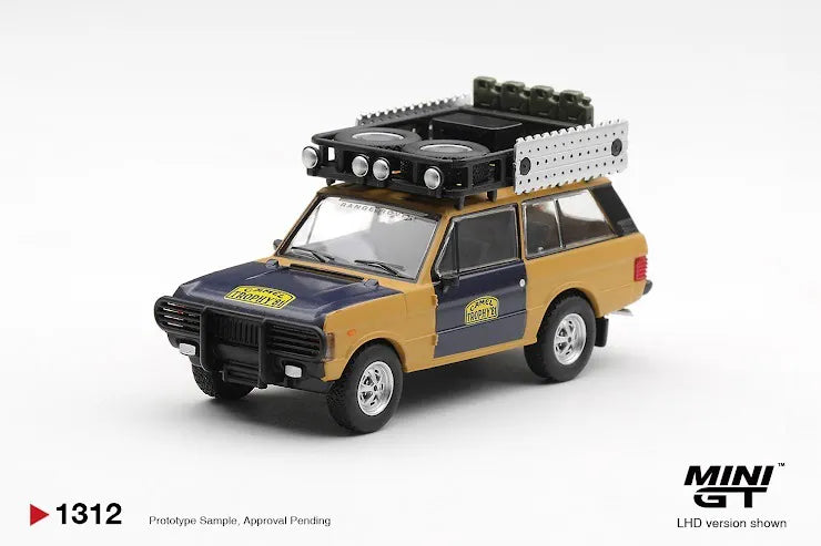 MINI GT #1312 Range Rover 1981 Camel Trophy Sumatra H.Fischer & W.Bays