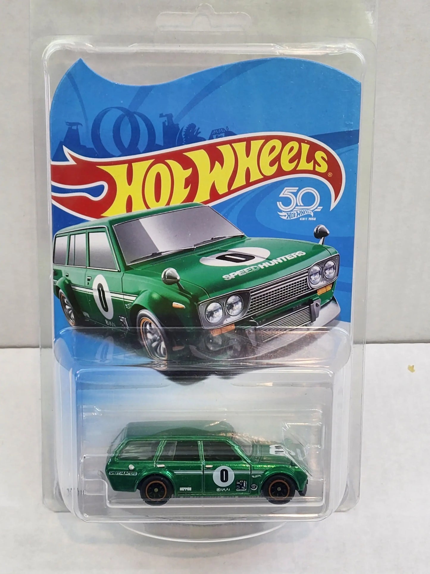 Hot Wheels 2018 Legends Tour Exclusive ‘71 Datsun Bluebird 510 Wagon - Green