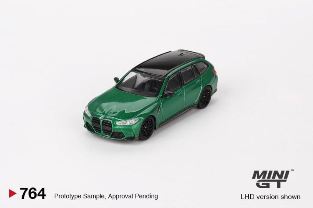 Mini GT #764 BMW M3 Competition Touring (G81) Isle of Man Green Metallic