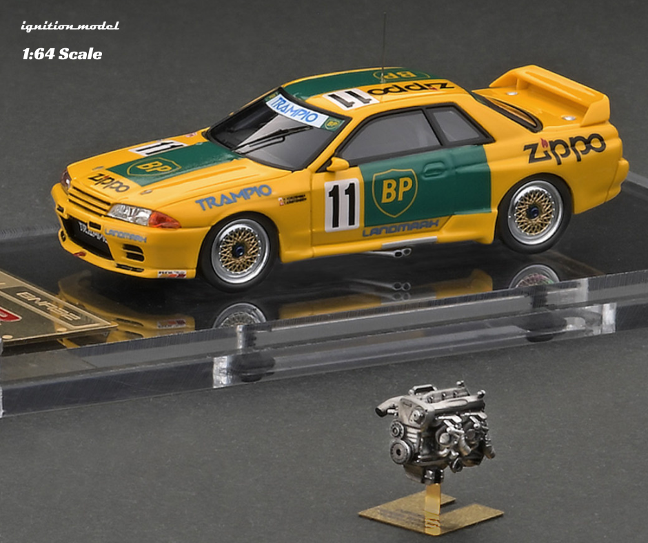 Ignition Model 1:64 Scale IG2693 BP OIL TRAMPIO GT-R (#11) 1993 JTC With RB26 Engine GrA