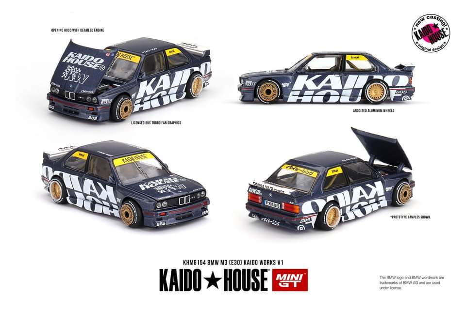 Mini GT Mini GT x Kaido House #154 BMW M3 (E30) Kaido Works V1 KHMG154
