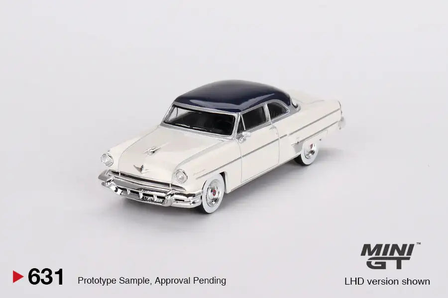 Mini GT MINI GT #631 Lincoln Capri 1954 Arctic White / Atlantic Blue (MGT00631-L)