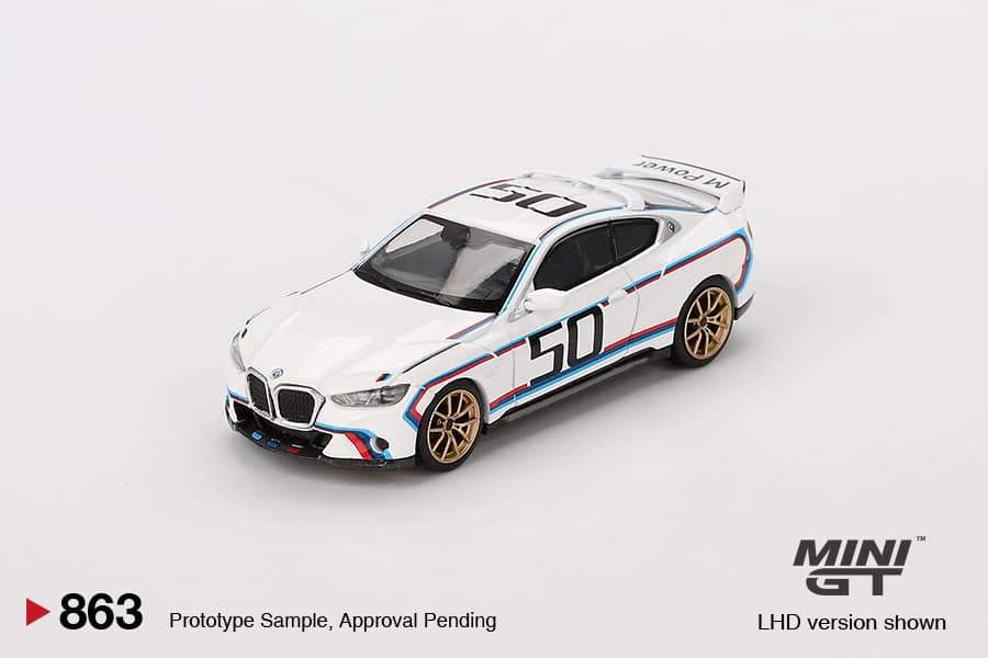Mini GT MINI GT #863 BMW 3.0 CSL White