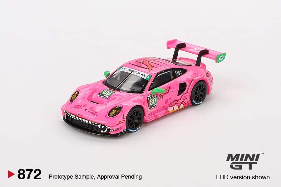 Mini GT Mini GT #872 Porsche 911 GT3 R #80 AO Racing 2023 IMSA VI Rginia Roxy