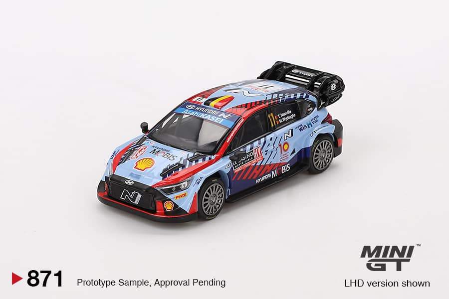 Mini GT MINI GT #871 Hyundai i20 N Rally1 Hybrid #11 2024 Rallye Monte-Carlo Winner