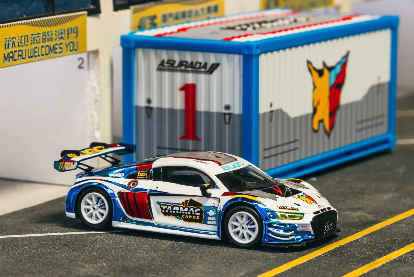 Tarmac Works 1:43 Audi R8 LMS GT3 Evo II Macau GT Cup 2022 Uno Racing Adderly Fongpreorder Tarmac Works 1:43 Audi R8 LMS GT3 Evo II Macau GT Cup 2022 Uno Racing Adderly Fongpreorder