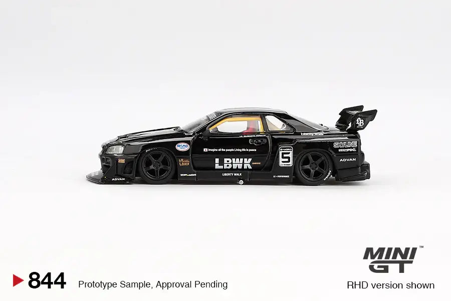 Mini GT MINI GT #844 Nissan LB-ER34 Super Silhouette SKYLINE Black