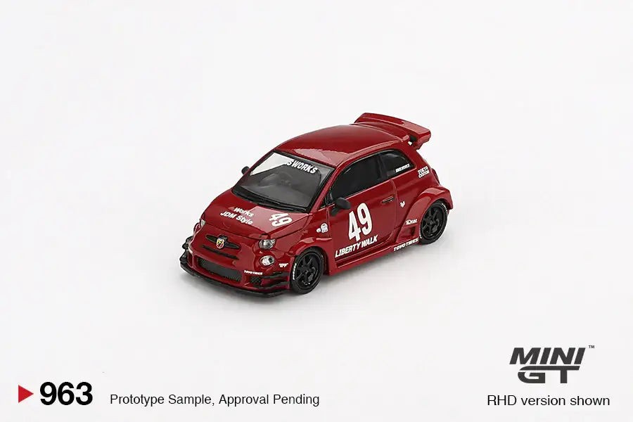 Mini GT MINI GT #963 LB-WORKS x Abas Works ABARTH 595 Red Blister Pack