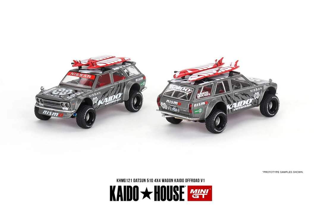 Mini GT Mini GT x Kaido House #121 Datsun 510 4X4 Wagon Kaido Offroad V1