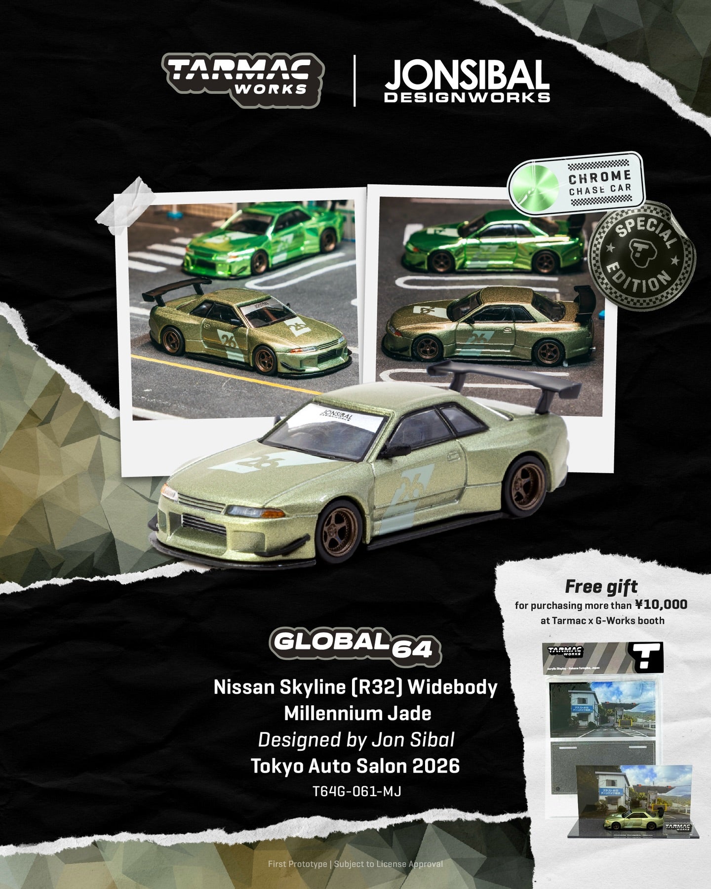 Tarmac Works x Jonsibal Nissan Skyline GT-R R32 Widebody