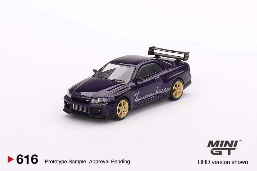 Mini GT Mini GT #616 Nissan Skyline GT-R (R34) Tommykaira R RZ Edition Midnight Purple