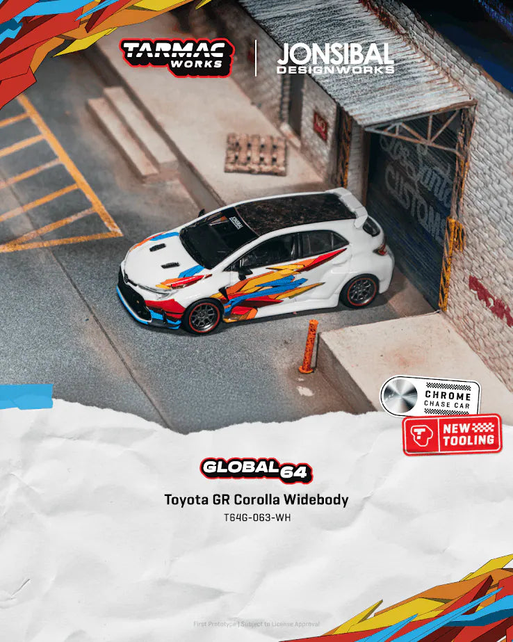 Tarmac Works 1:64 Scale Toyota GR Corolla Widebody White