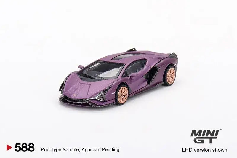 Mini GT Mini GT #588 Lamborghini Sián FKP 37 Matte Viola SE30 - HK Exclusive