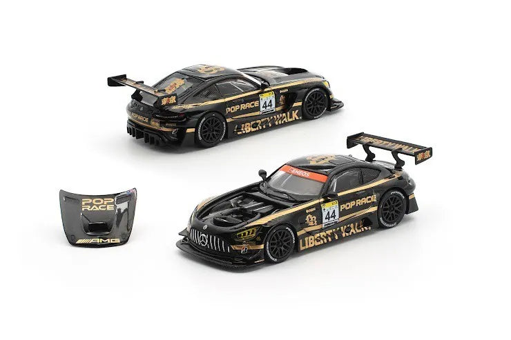 Pop Race PR640502 LBWK AMG GT3 Evo Black New Tooling 1:64