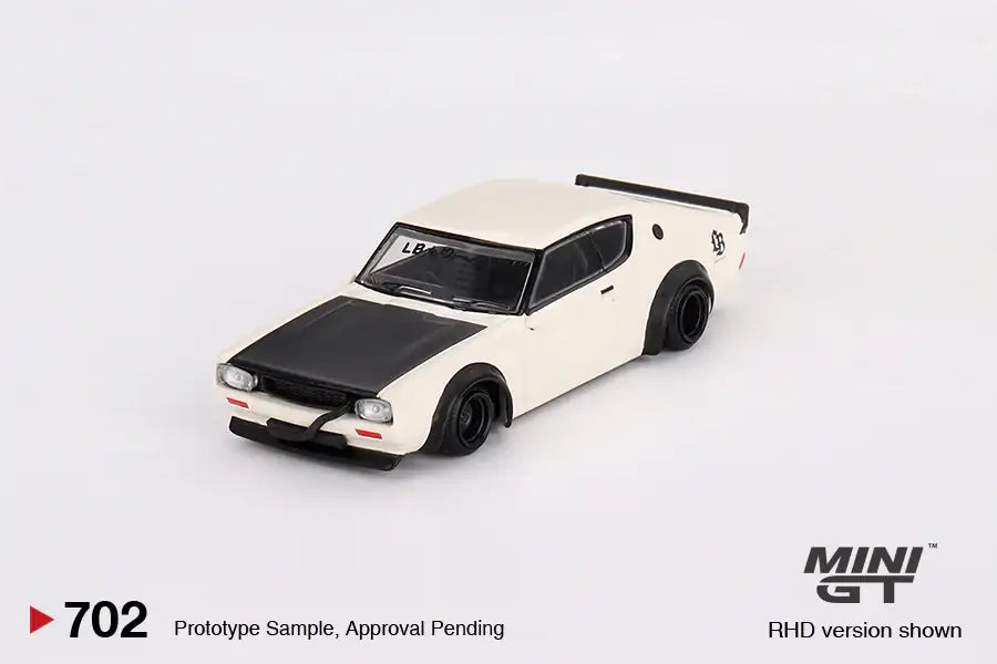 Mini GT Mini GT #702 Nissan Skyline Kenmeri Liberty Walk White