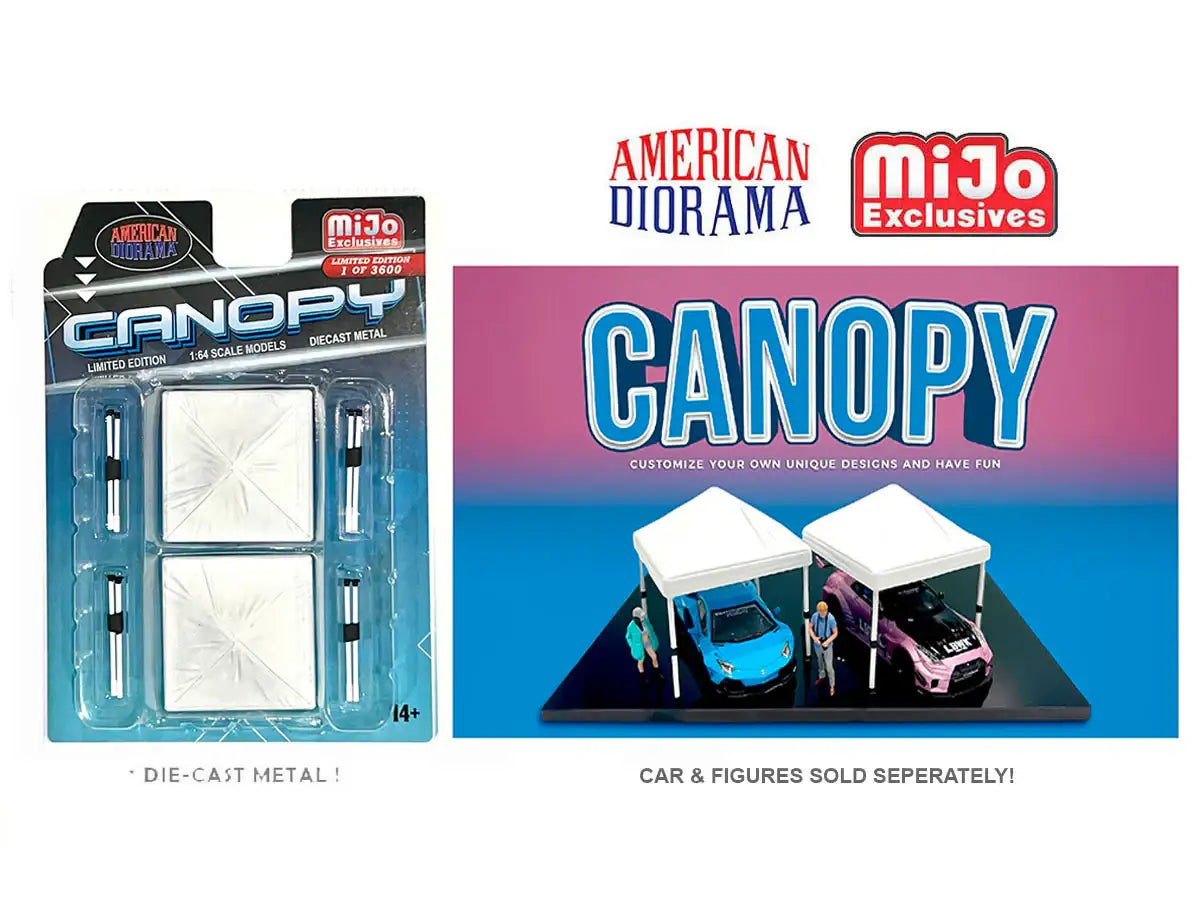 American Diorama 1:64 Figure Set - CANOPY White Set