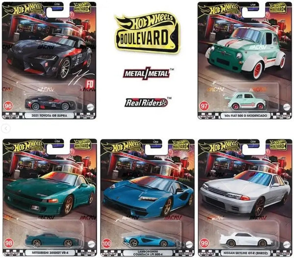 Hot Wheels Boulevard MIX 2 of 2024 Set of 5pcs GJT68-953V (96-100