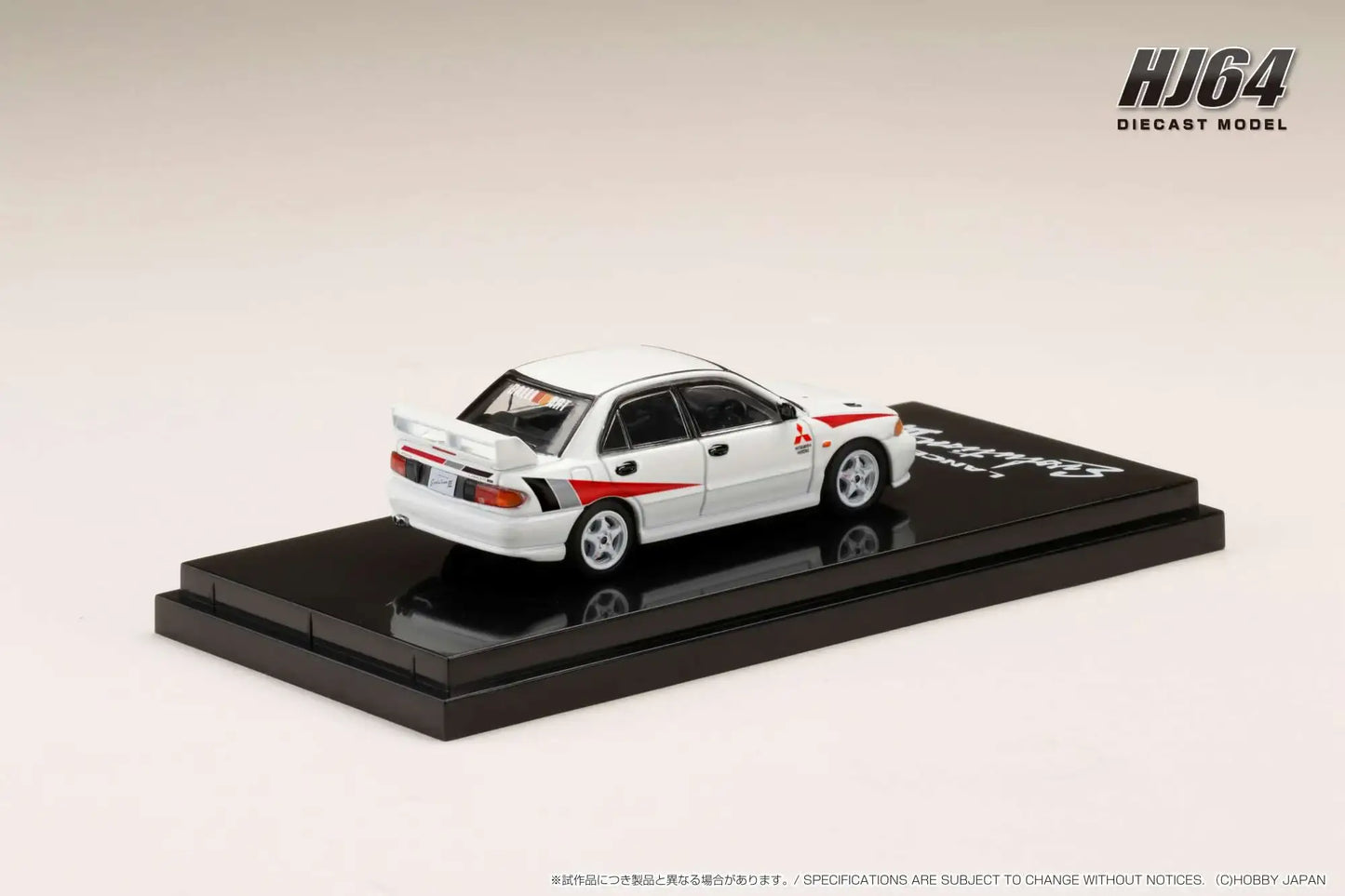 Hobby Japan 1/64 MITSUBISHI LANCER RS EVOLUTION III RALLY STRIPE