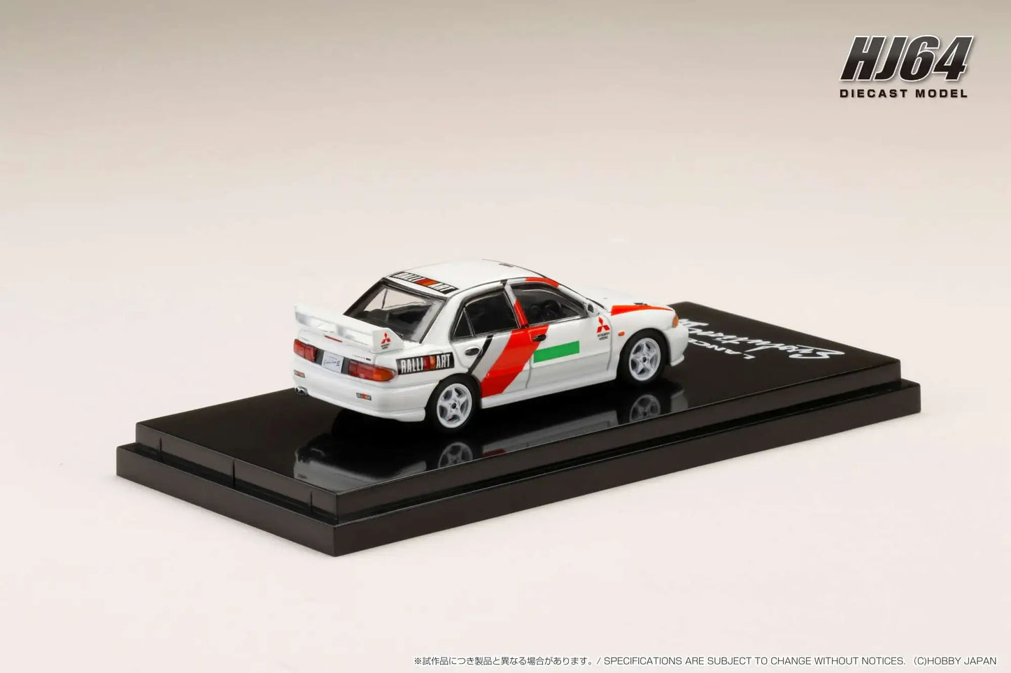 Hobby Japan 1/64 MITSUBISHI LANCER RS EVOLUTION III GR. A PROMOTION