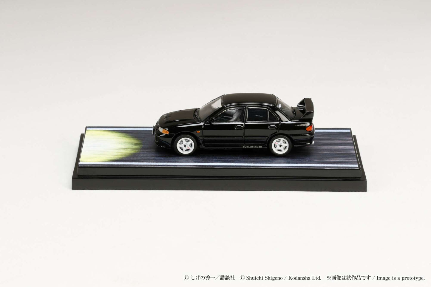 Hobby Japan Initial D 1/64 Mitsubishi Lancer RS Evolution Ⅲ / INITIAL D VS Ryosuke Takahashi With Kyoichi Sudo Figure