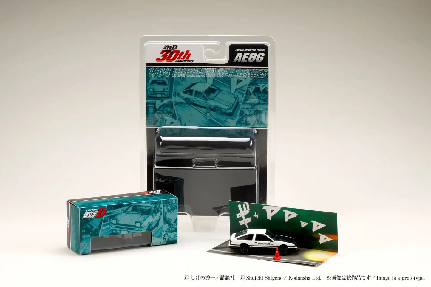 Hobby Japan Initial D 1/64 Toyota SPRINTER TRUENO (AE86) / INITIAL D Takumi Fujiwara VS Tomoyuki Tachi
