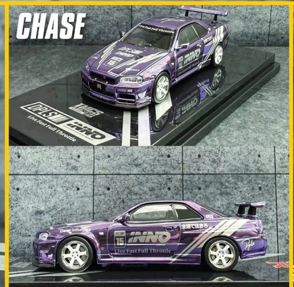 TMCS25 X Inno64 Nissan Skyline R34 GT-R DPLS Chase