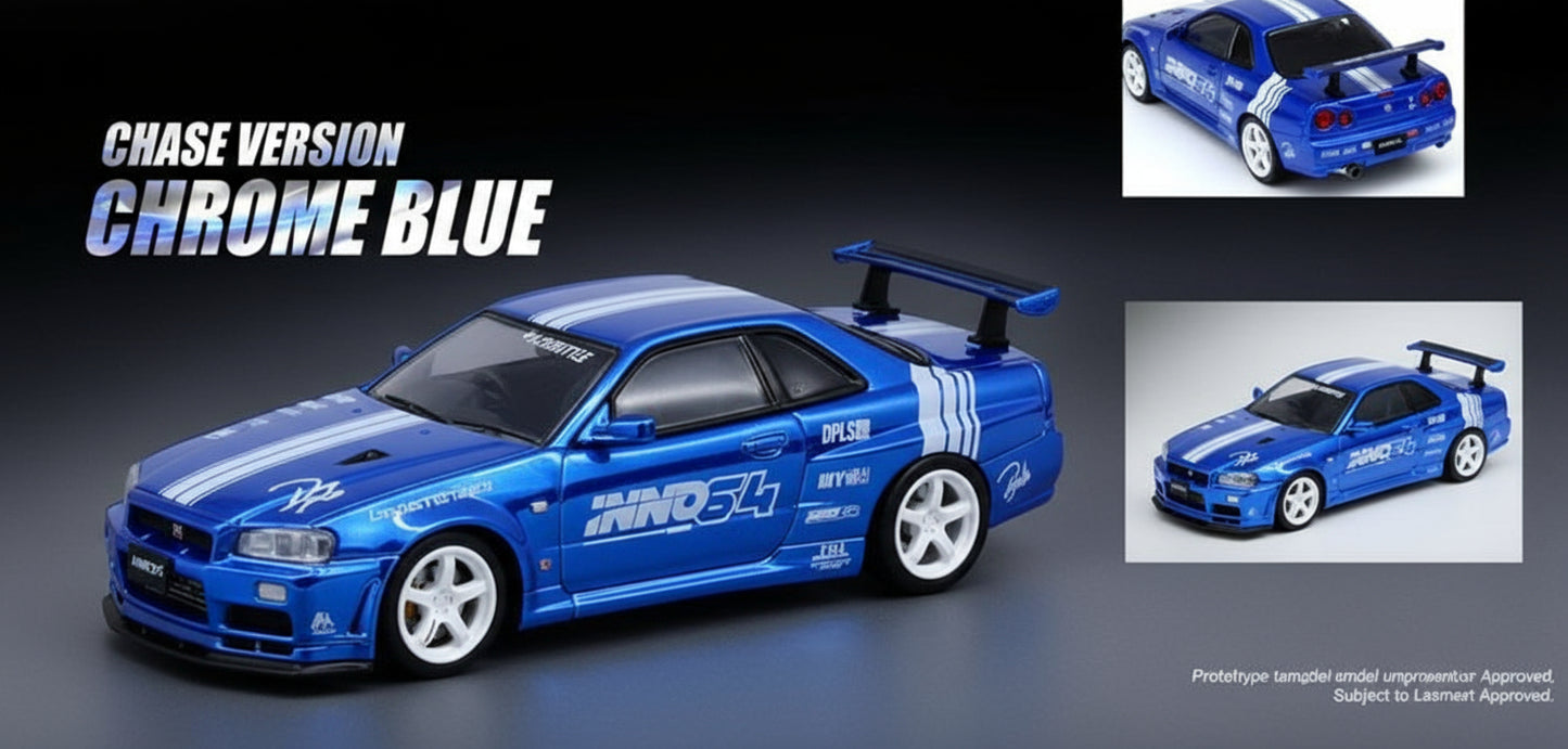 Inno64 1/64 Tokyo Auto Salon Malaysia 2024 Exclusive Nissan GT-R R34