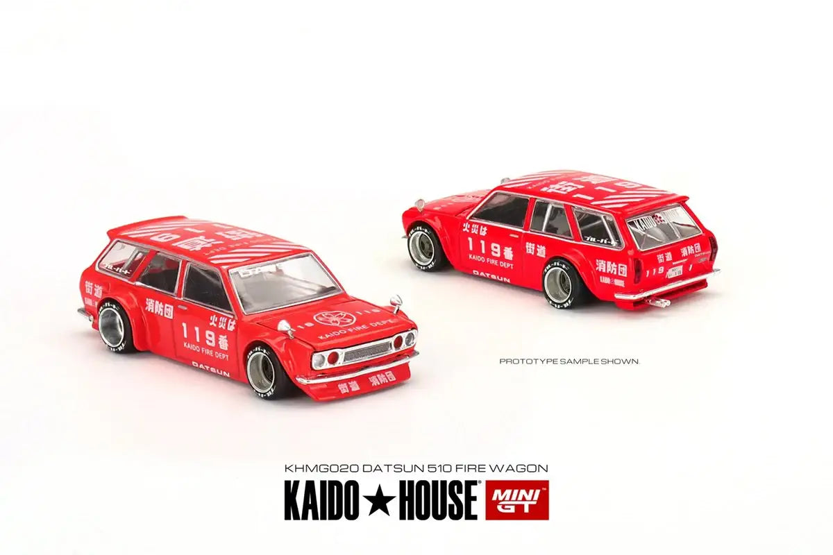Mini GT Mini GT x Kaido House 1:64 #020 Datsun 510 Wagon FIRE V1