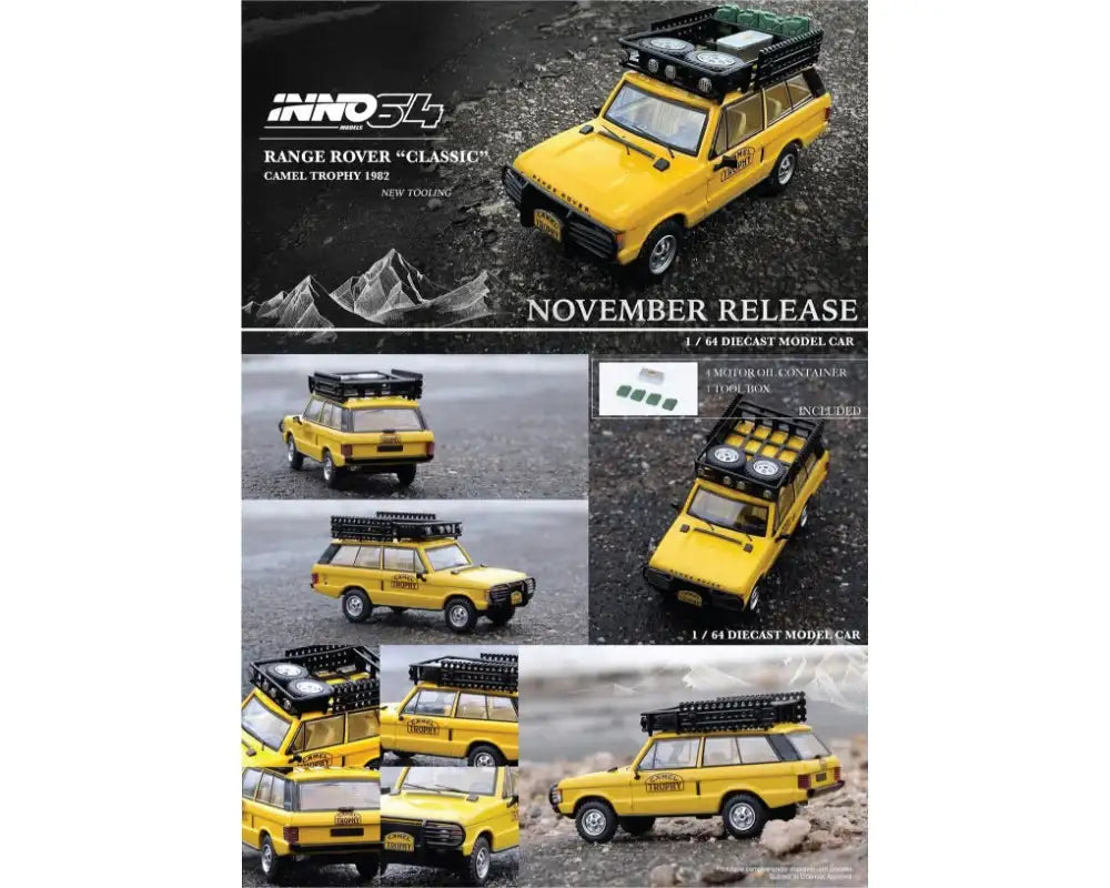 Inno64 Range Rover "Classic" Camel Trophy 1982 w/Tool Box