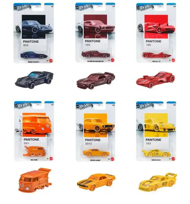 Hot Wheels 2026 JKY47-956A Silver Series Basic Pantone Complete Case of 10pcs