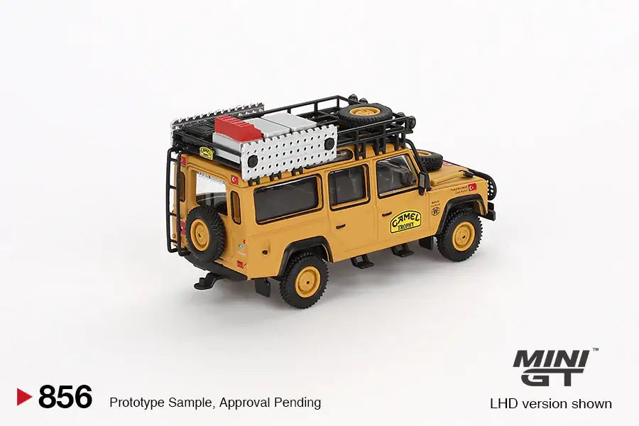 Mini GT Mini GT Turkey Exclusive #856 Land Rover Defender 110 1989 Camel Trophy Amazon Team Turkey LHD / Blister Packaging