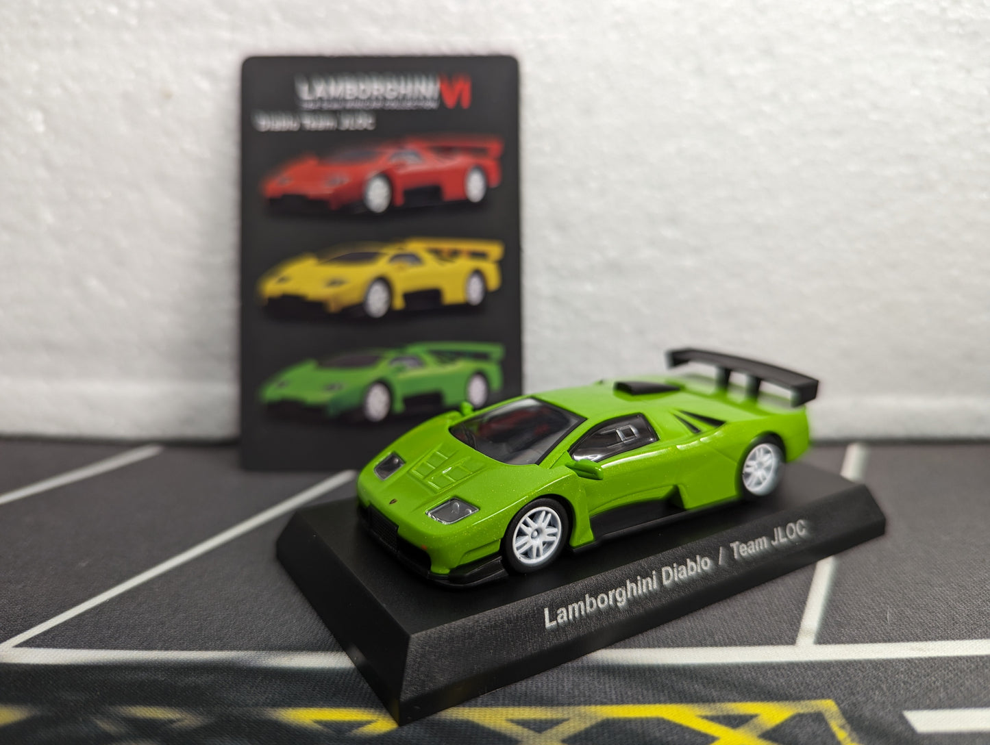 Kyosho 1:64 Scale Lamborghini Collection VI Lamborghini Diablo Team JLOC Green