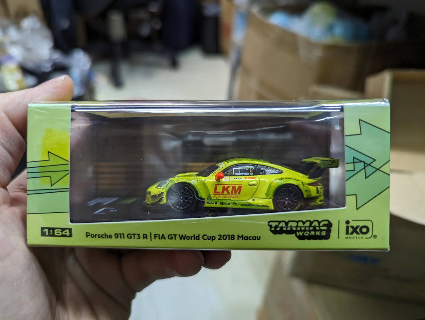 Tarmac Works Porsche 911 GT3 R FIA GT World Cup 2018 Macau