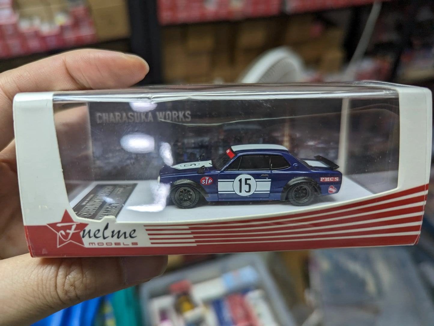 Fuel Me Model Nissan Skyline GT-R LBWK KPGC 110 Charasuka Works Metallic Blue