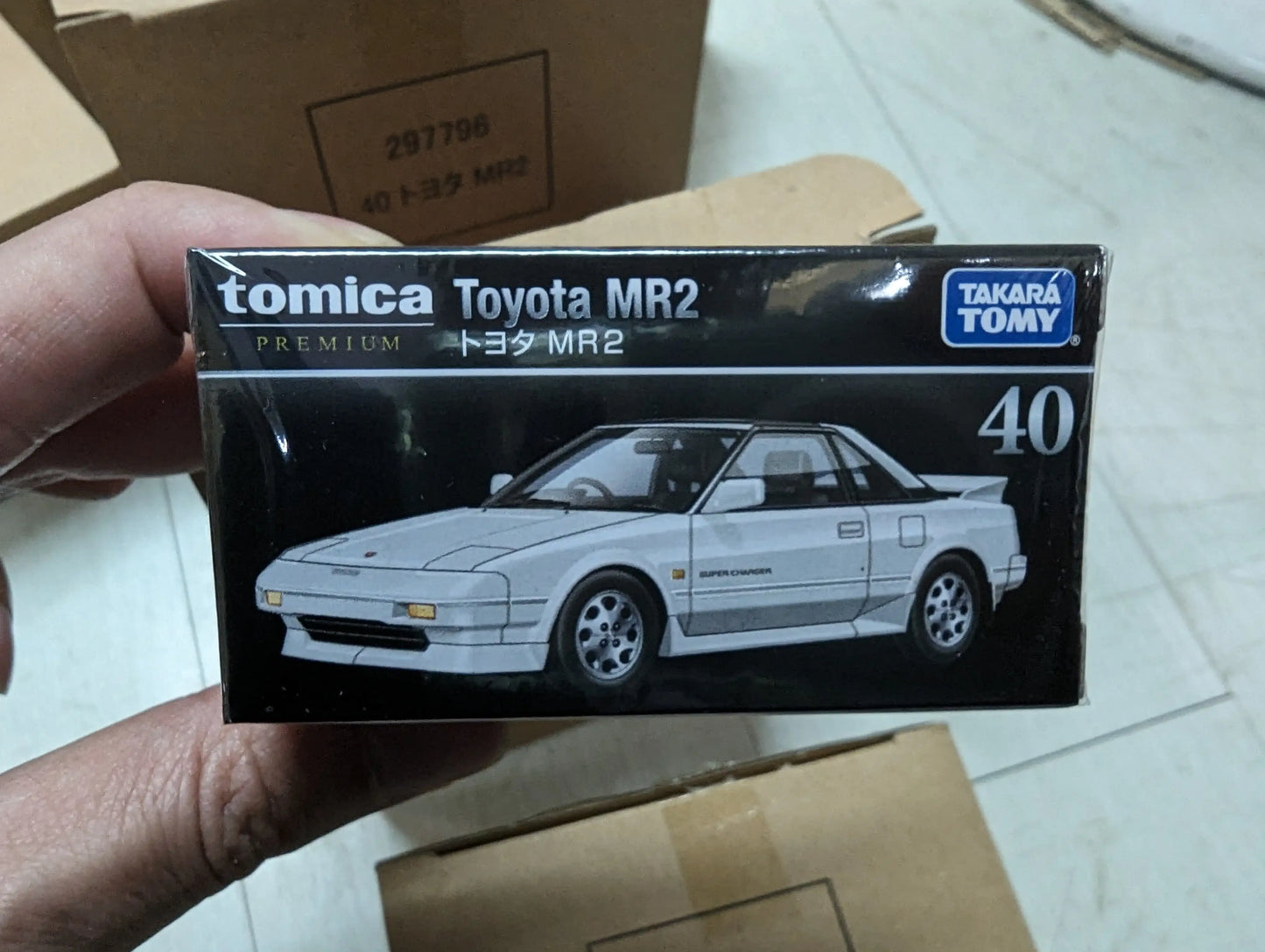 TOMICA PREMIUM 1:61 SCALE No.40 Toyota MR2 set of two White