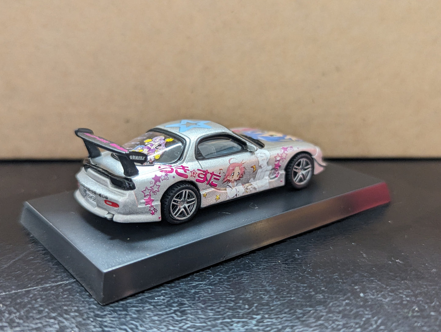 Aoshima 1:64 Scale Lucky Star Aki-Char VERTEX Mazda RX-7 FD3S silver