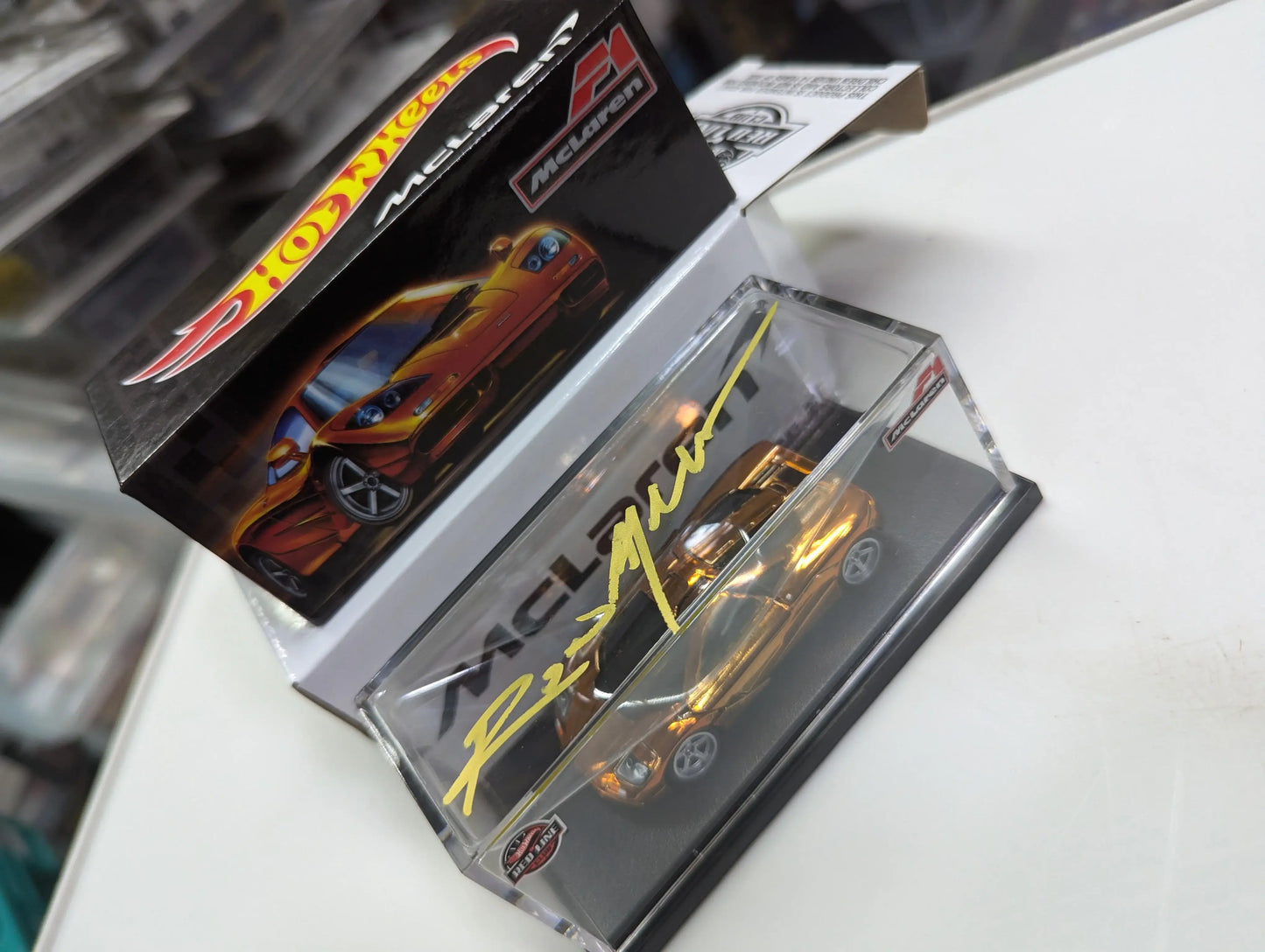 Hot Wheels Collector RLC Exclusive McLaren F1 Signed with designer