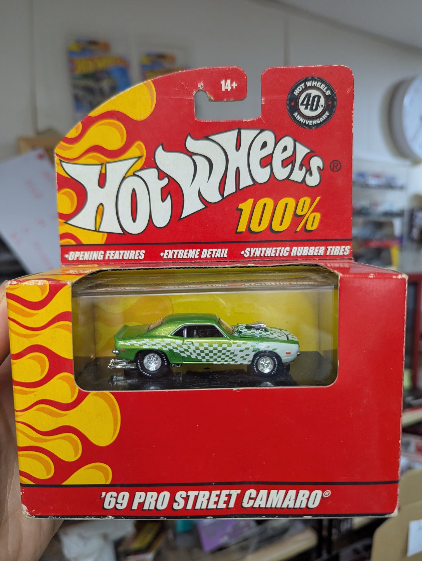 Hot Wheels 100% 69 Pro Street Camaro 40th Anniversary